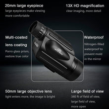 Load image into Gallery viewer, Svbony Monocular 13x50 SV49 High Power Binoculars Waterproof Telescope for Hiking Hunting Camping BirdWatching Tourism