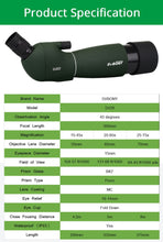 Load image into Gallery viewer, Svbony SV28 50/60/70mm Telescope Zoom Spotting Scope Waterproof Monocular w/ Universal Phone Adapter Mount for Hunting F9308